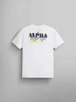 ALPHA STENCIL T-SHIRT (WHITE)