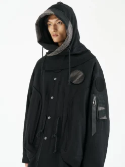 ALPHA X JIYONGKIM SUN-BLEACHED FISHTAIL COAT
