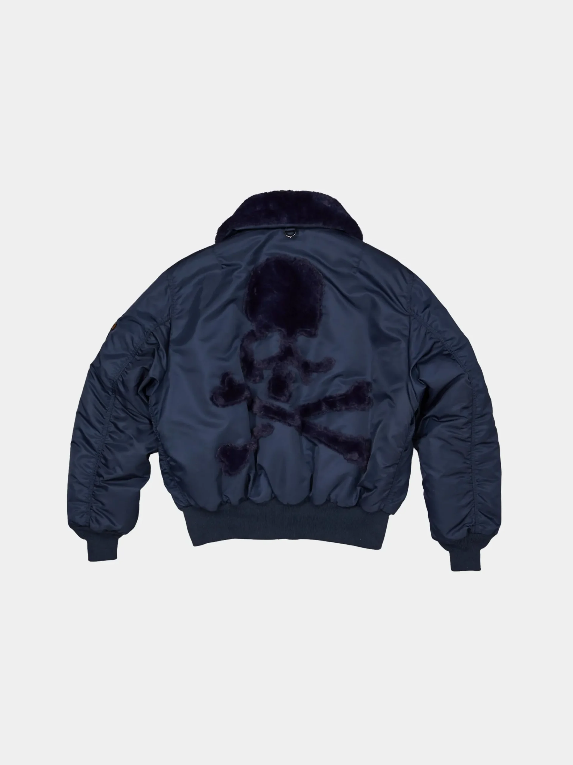 ALPHA X MASTERMIND REVERSIBLE FAUX MOUTON B-15 FLIGHT JACKET