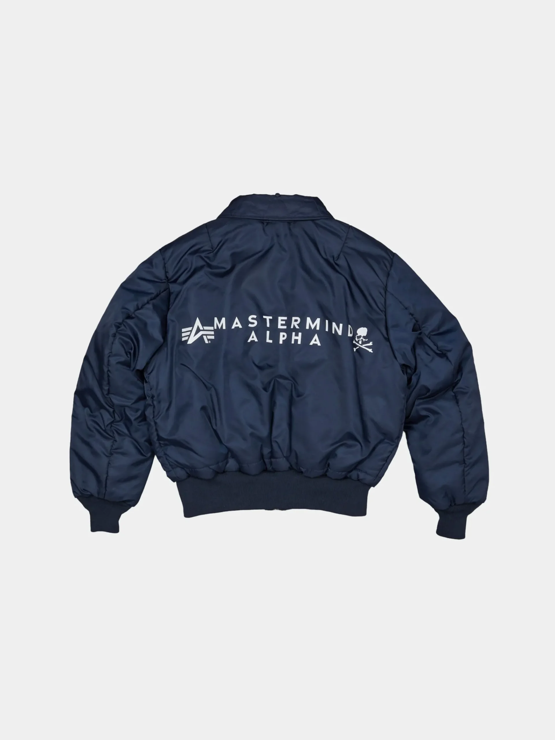 ALPHA X MASTERMIND REVERSIBLE FAUX MOUTON B-15 FLIGHT JACKET