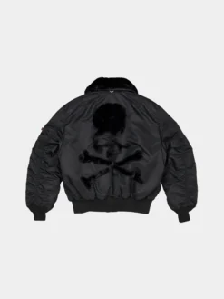 ALPHA X MASTERMIND REVERSIBLE FAUX MOUTON B-15 FLIGHT JACKET