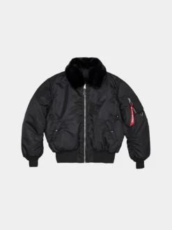 ALPHA X MASTERMIND REVERSIBLE FAUX MOUTON B-15 FLIGHT JACKET