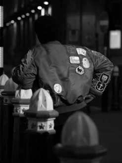 BUNNEY X ALPHA MA-1 BOMBER JACKET