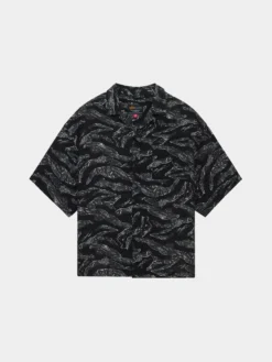 CAMO RELAXED CAMP SHORT SLEEVE SHIRT