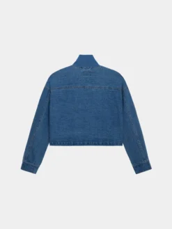 DENIM RELAXED FLIGHT JACKET WOMENS