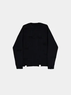 DISTRESSED LOGO PULLOVER