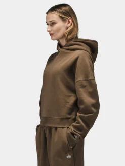 ESSENTIAL CROPPED HOODIE WOMENS