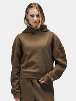 ESSENTIAL CROPPED HOODIE WOMENS
