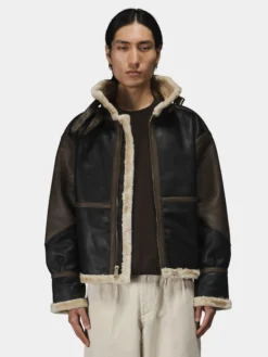 FAUX LEATHER B-3 MOD JACKET