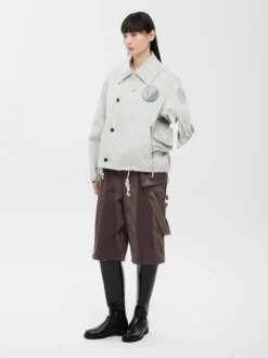 JIYONG KIM X ALPHA SUN BLEACHED WIDE COLLAR