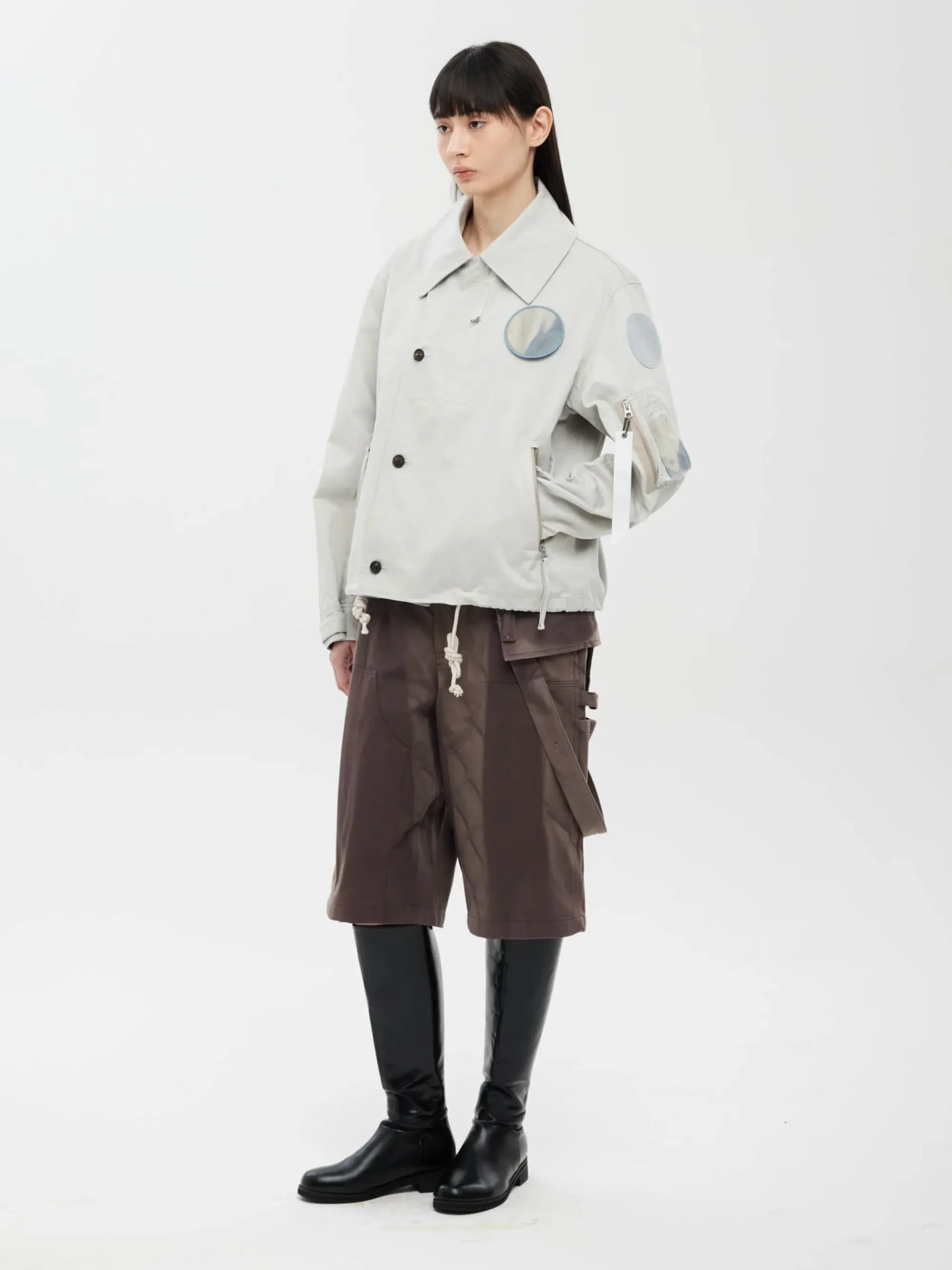 JIYONG KIM X ALPHA SUN BLEACHED WIDE COLLAR