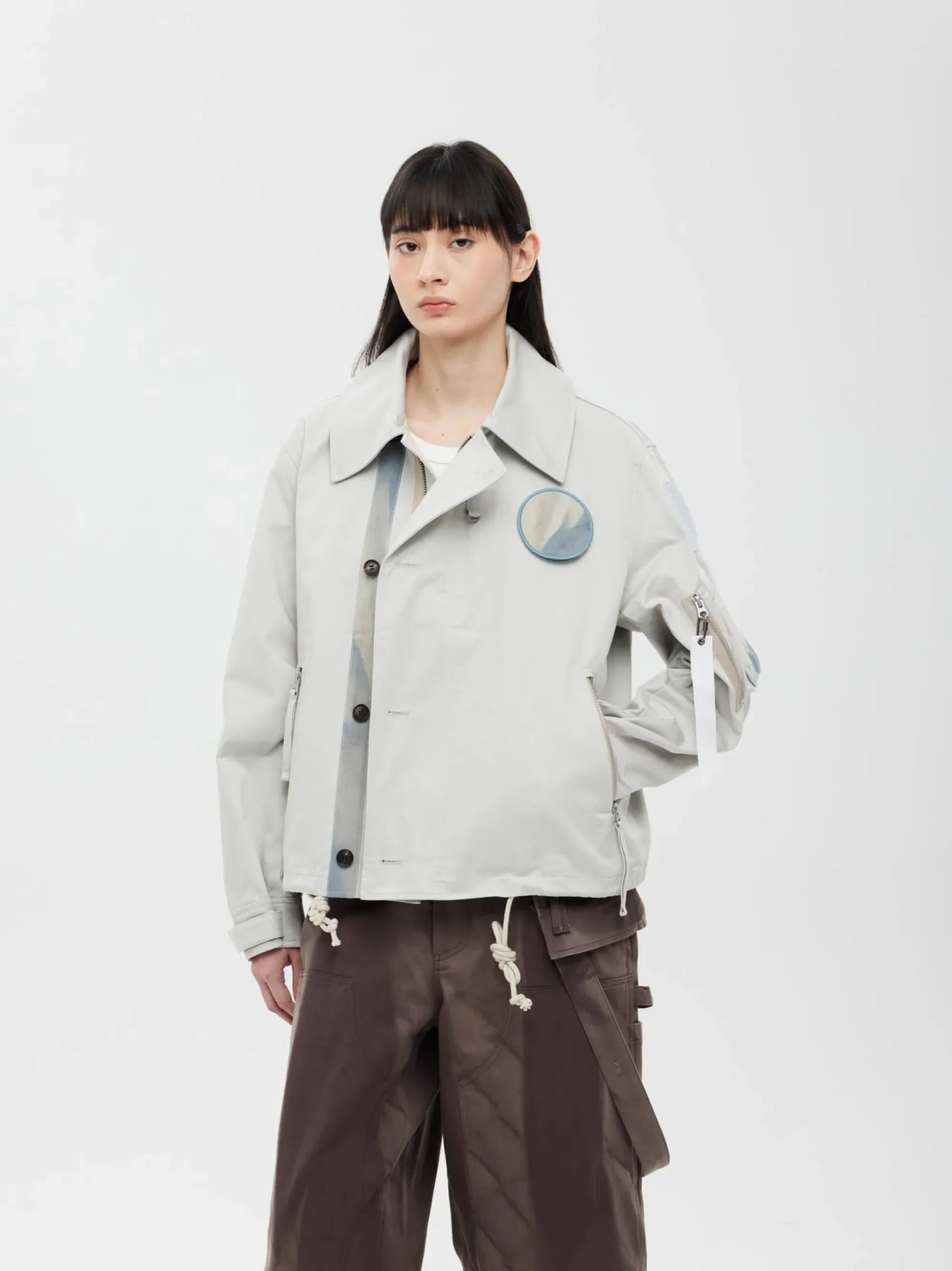 JIYONG KIM X ALPHA SUN BLEACHED WIDE COLLAR