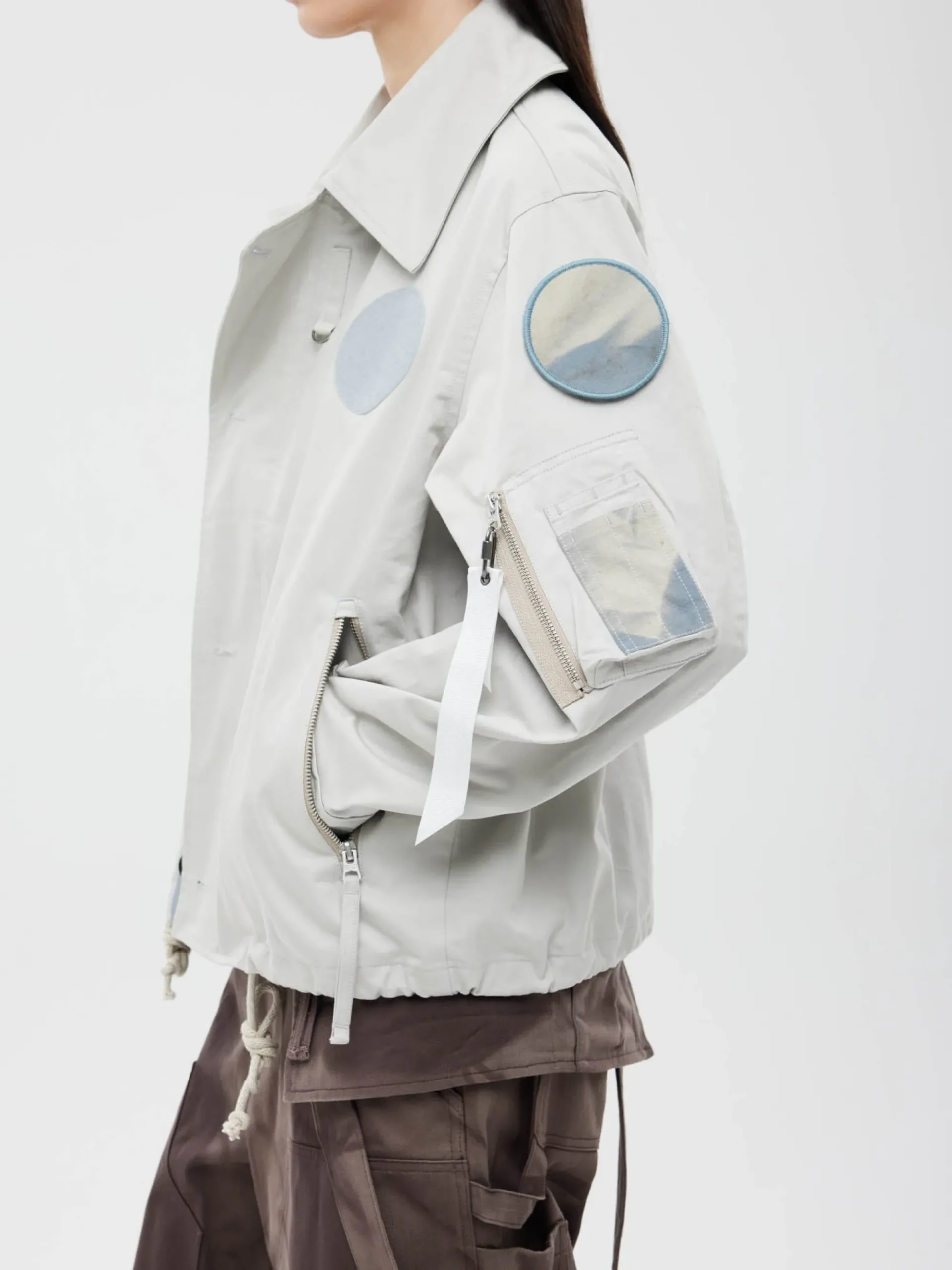 JIYONG KIM X ALPHA SUN BLEACHED WIDE COLLAR