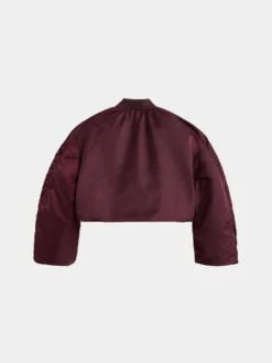 KNIT RIB MA-1 FLIGHT JACKET WOMENS