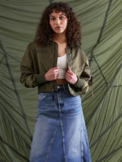 L-2B CROPPED GEN II BOMBER JACKET WOMENS