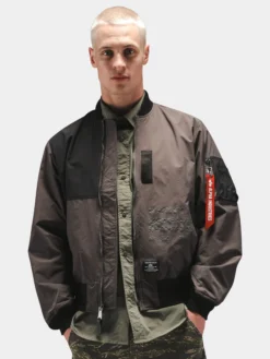 L-2B RELAXED PATCHWORK FLIGHT JACKET