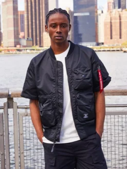 L-2B SHORT SLEEVE BOMBER JACKET
