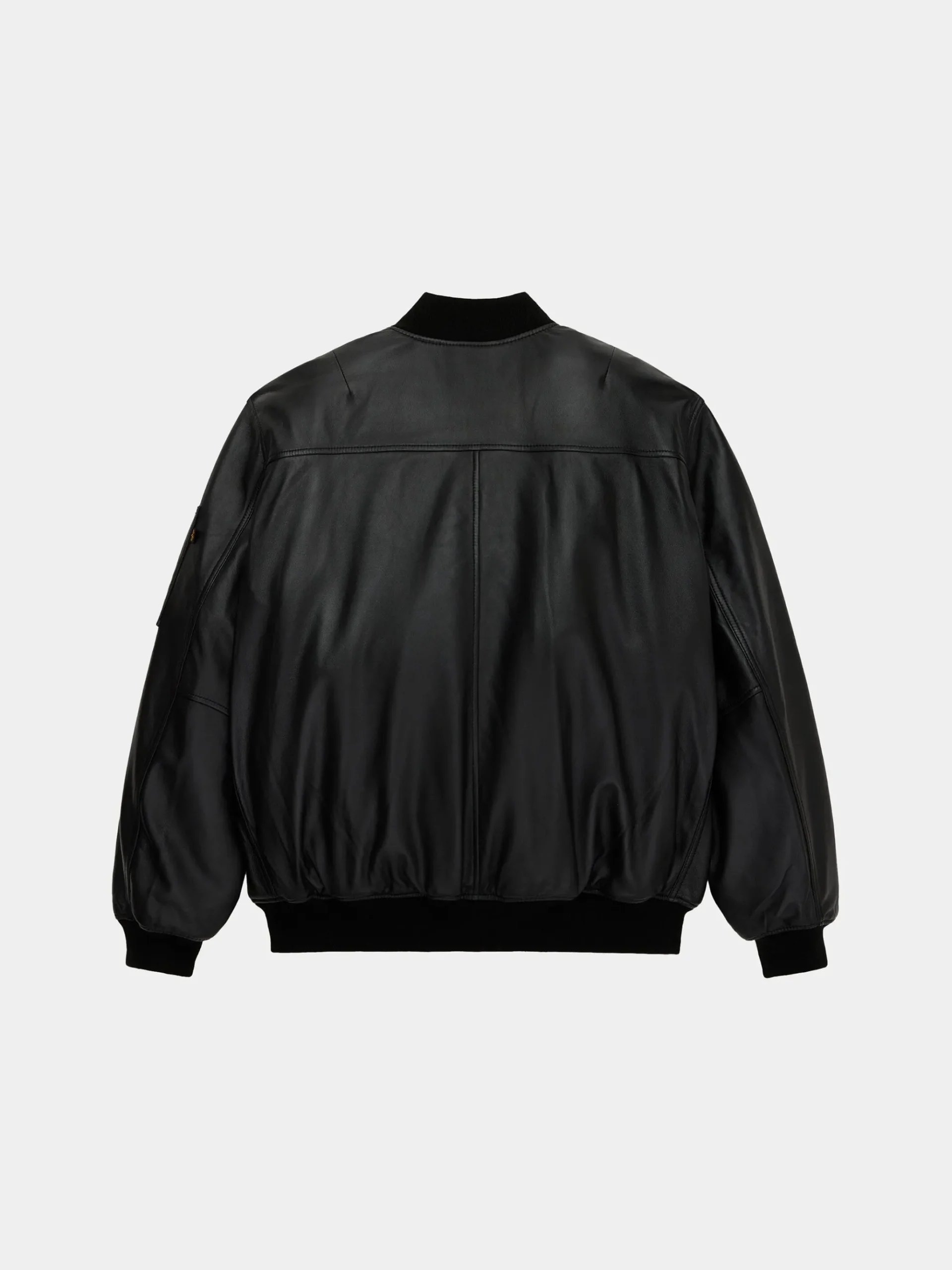 LEATHER MA-1 FLIGHT JACKET