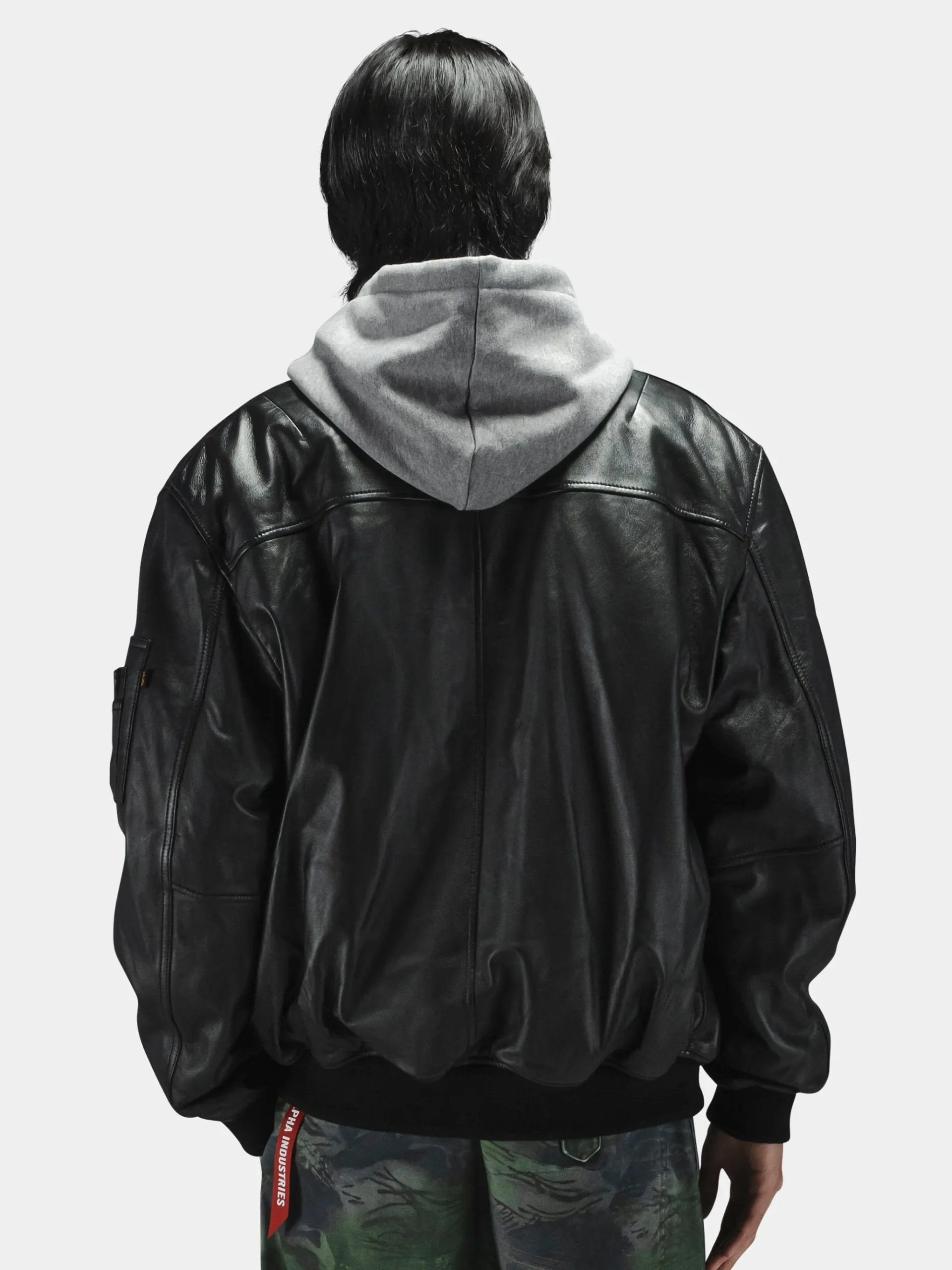 LEATHER MA-1 FLIGHT JACKET