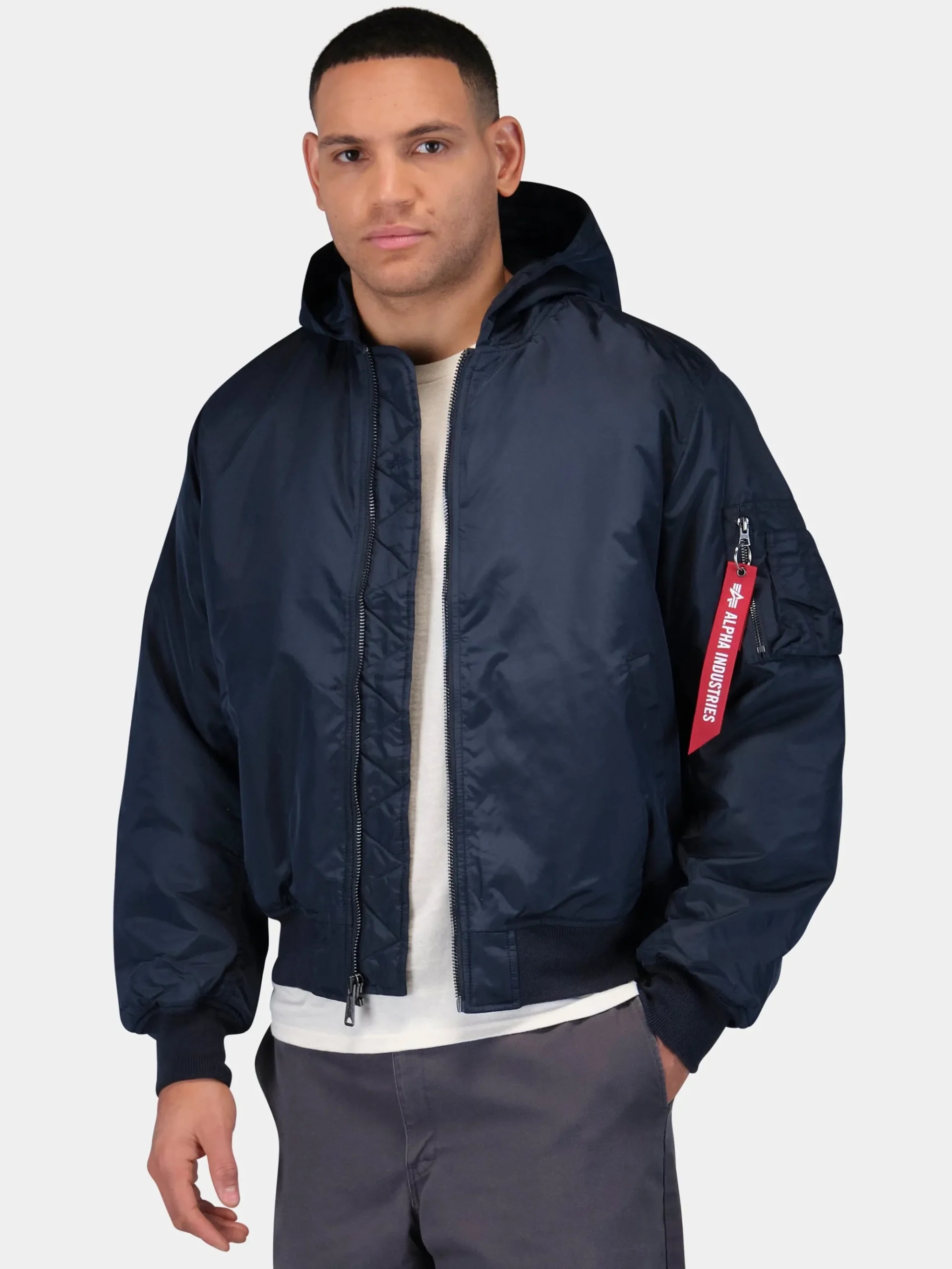 MA-1 HOODED OXFORD FLIGHT JACKET