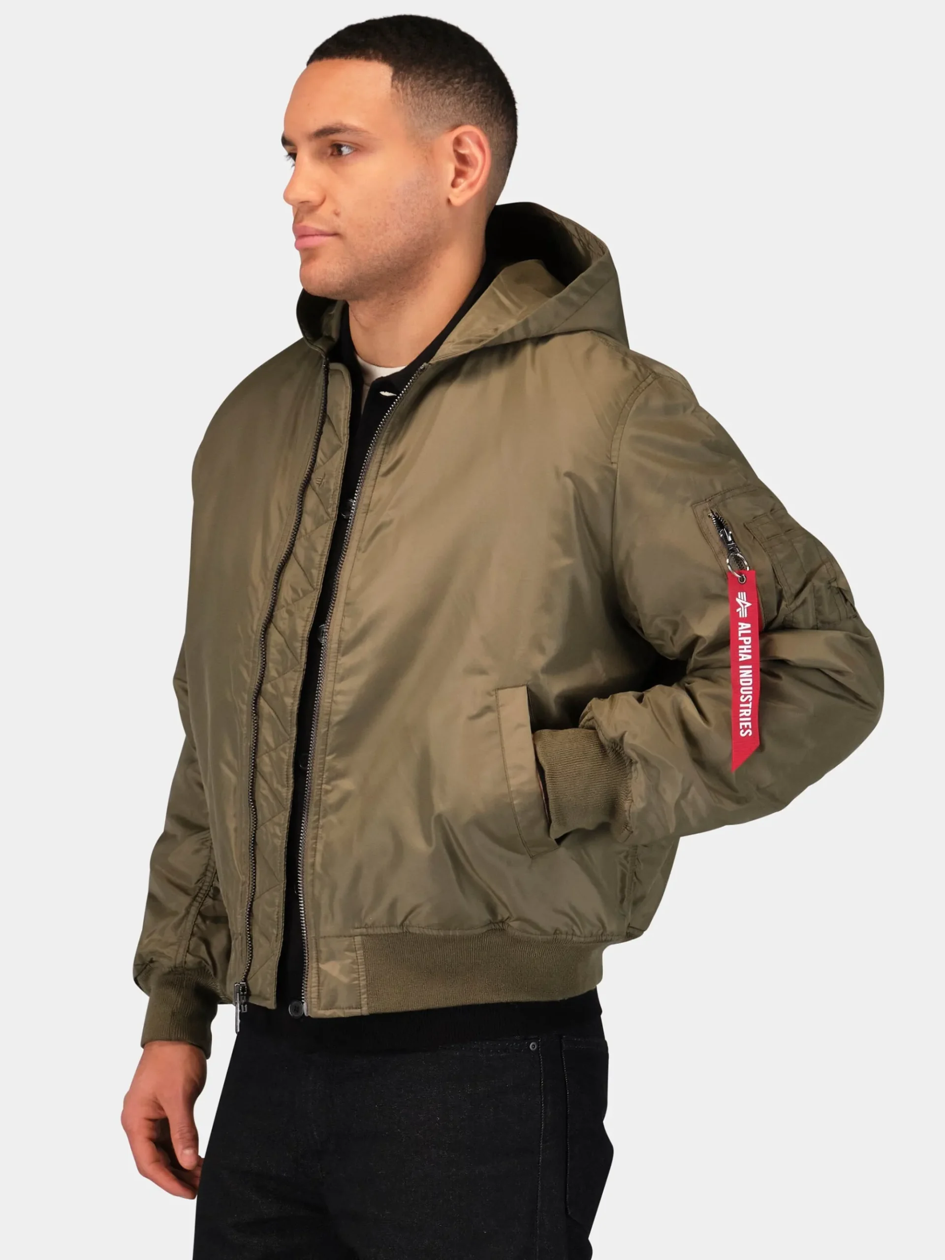 MA-1 HOODED OXFORD FLIGHT JACKET