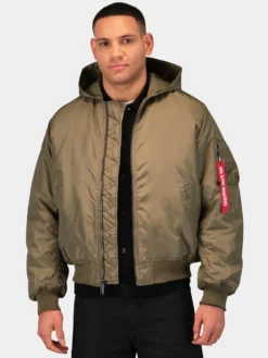 MA-1 HOODED OXFORD FLIGHT JACKET