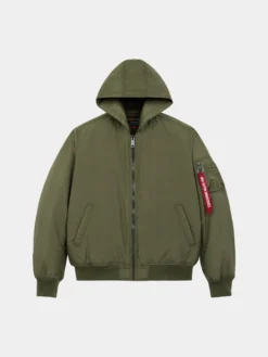MA-1 HOODED OXFORD FLIGHT JACKET