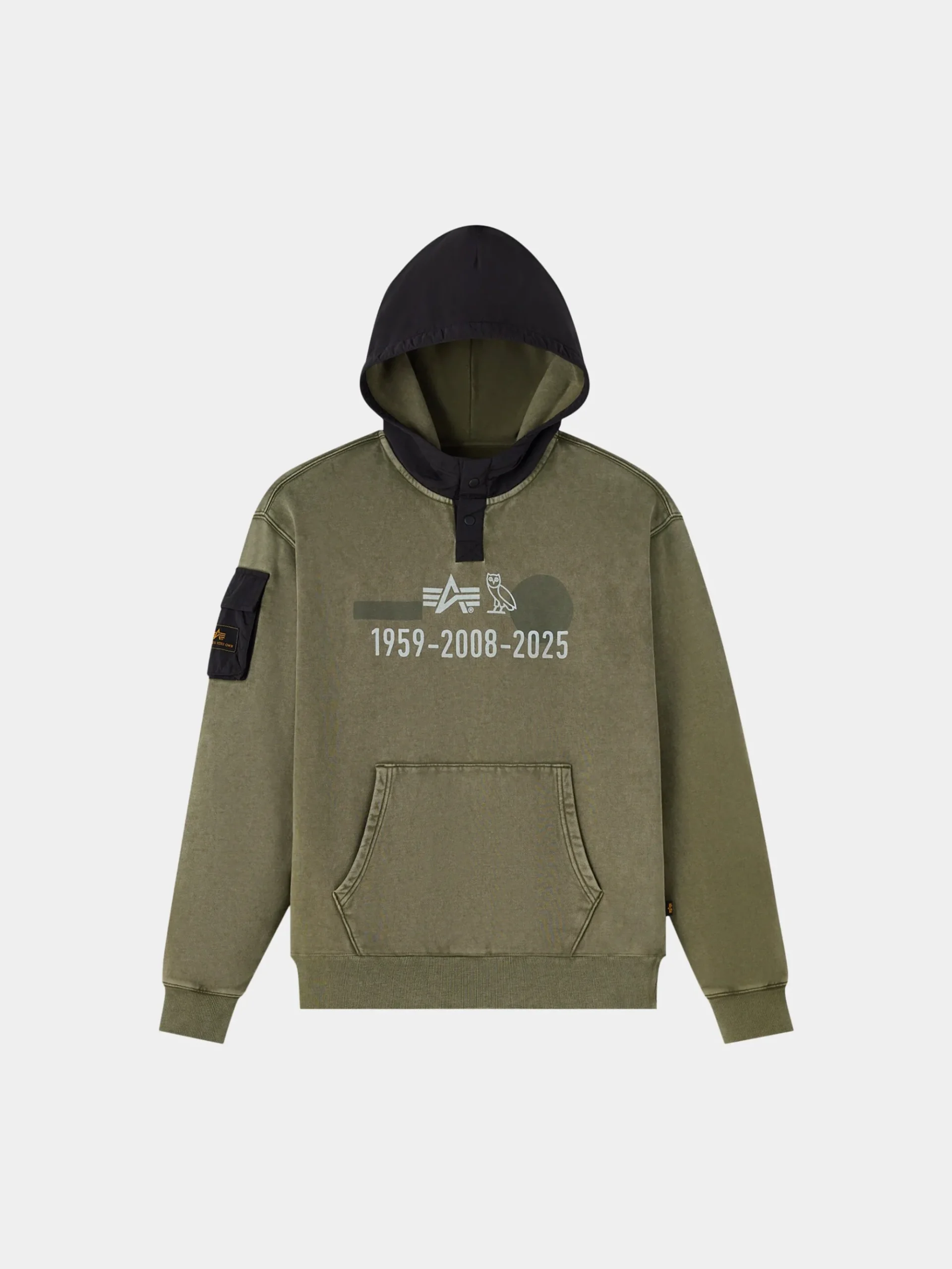 OVO X ALPHA GARMENT DYE HOODIE