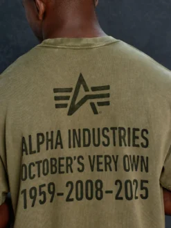 OVO X ALPHA GARMENT DYE T-SHIRT