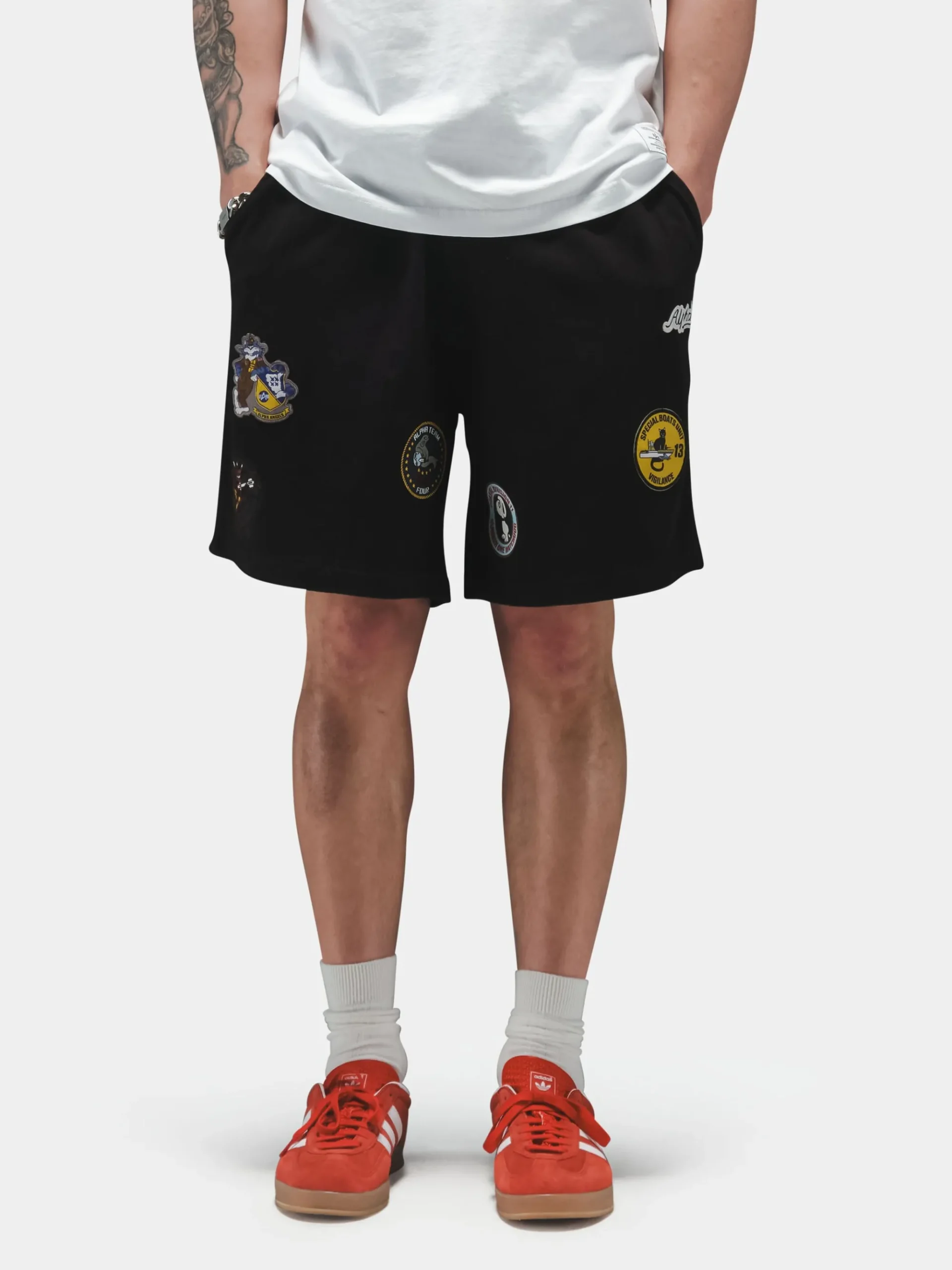 PATCHED JERSEY SHORT