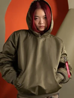 PULL-OVER MA-1 JACKET HOODIE