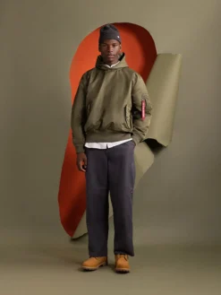 PULL-OVER MA-1 JACKET HOODIE
