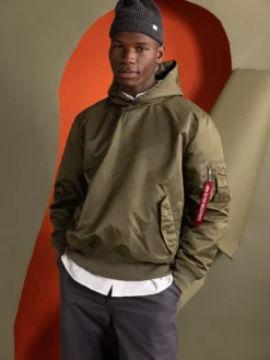 PULL-OVER MA-1 JACKET HOODIE