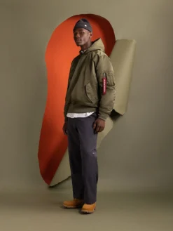 PULL-OVER MA-1 JACKET HOODIE