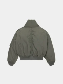 SHAWL COLLAR BOMBER JACKET WOMENS (FIELD GRAY)