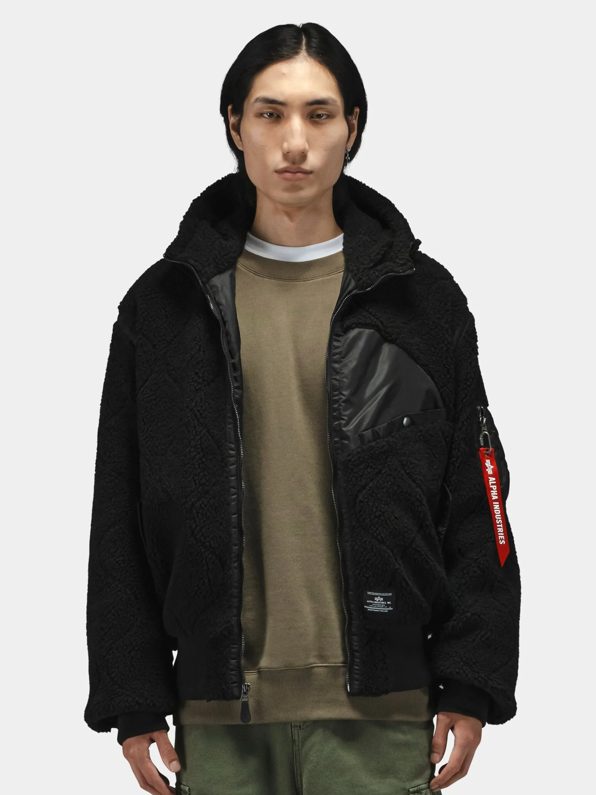 SHERPA ONION QUILTING FLIGHT JACKET