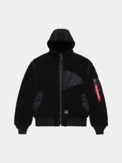 SHERPA ONION QUILTING FLIGHT JACKET