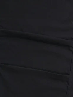 WOMEN'S BARREL LEG PANTS (BLACK)